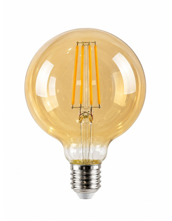 Ampolleta G95 8W Filamento LED Vintage Ambar