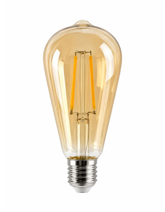 Ampolleta ST64 8W Filamento LED Vintage Ambar