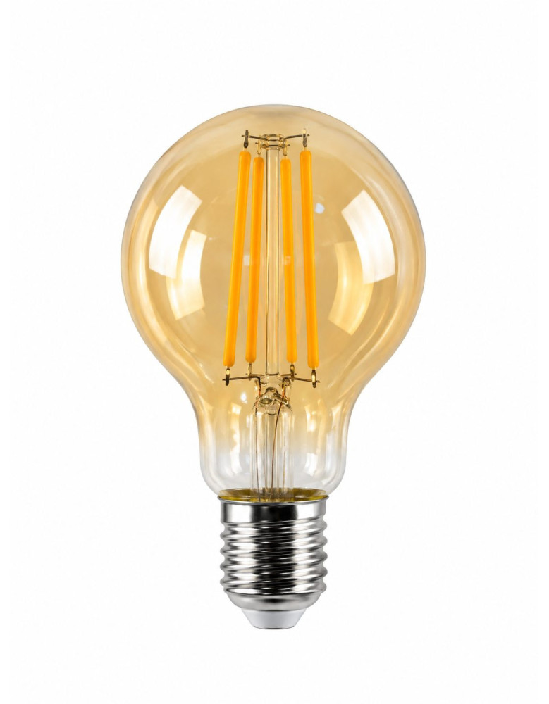 Ampolleta A60 8W Filamento LED Vintage Ambar