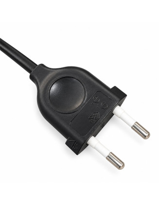 Cable lámpara de pie negro 3,5 m largo, interruptor al piso y enchufe