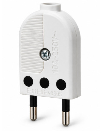 Enchufe macho blanco Convertible