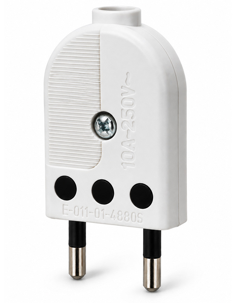Enchufe macho blanco Convertible