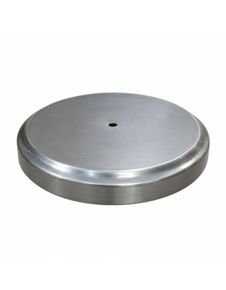 Pieza metálica nro 118, diámetro 240mm, altura 33mm, espesor 1.2 mm fierro en bruto