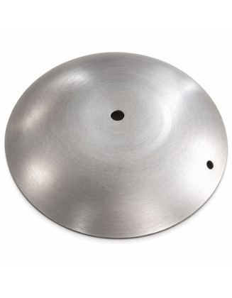 Pieza metálica nro 124, diámetro 177mm, altura 22mm, con 2 perforaciones