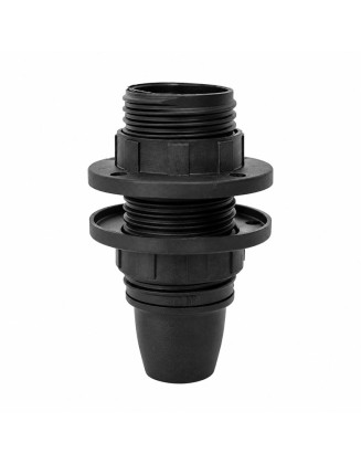 Portalámpara Soquete Anillo E14 negro