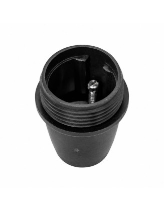 Portalámpara Soquete Anillo E14 negro