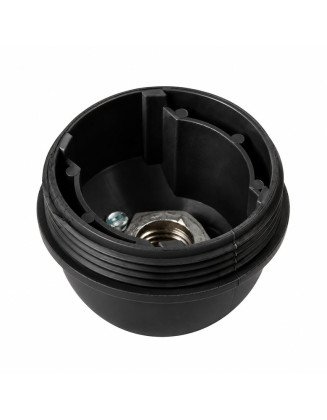 Portalámpara Soquete Liso E27 negro