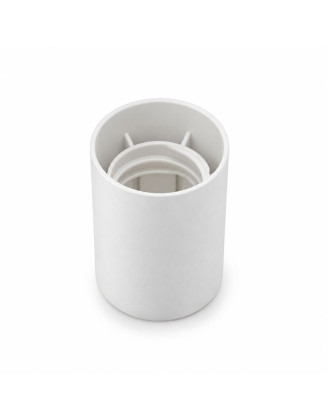 Portalámpara Soquete Liso E27 blanco