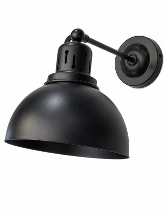 Aplique industrial vintage pantalla semi esferica