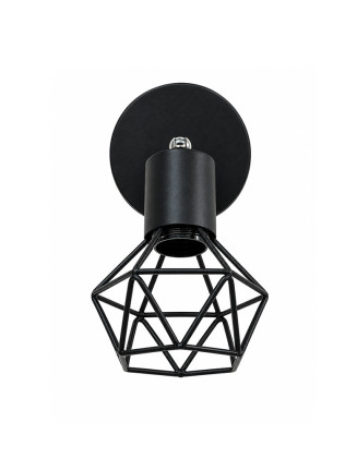 Foco vintage negro geometrico 1 luz E27