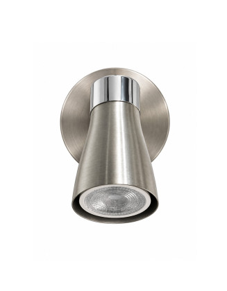 Foco niquel cromo gu10 1 luz
