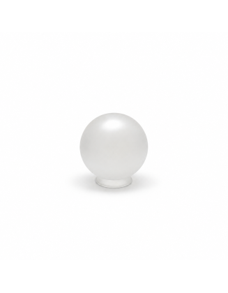 Globo 14 cms vidrio satinado, boca 8 cms