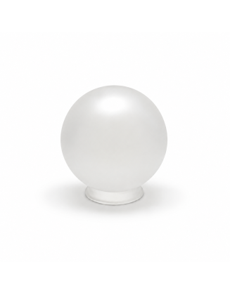 Globo 18 cms vidrio satinado, boca 9.0 cms