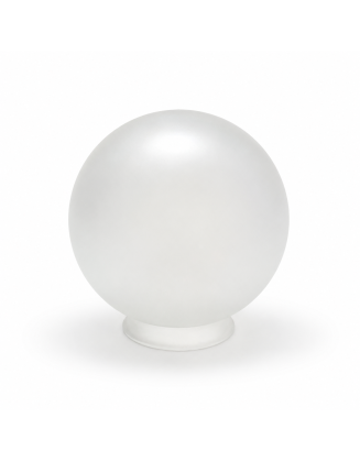 Globo 20 cms vidrio satinado, boca 9.8 cms