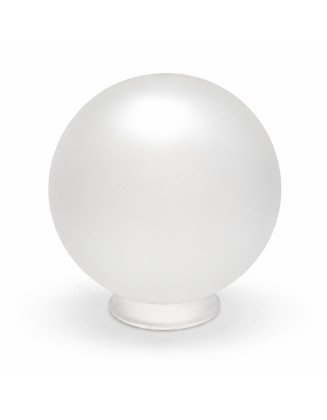 Globo 35 cms vidrio satinado, boca 14 cm